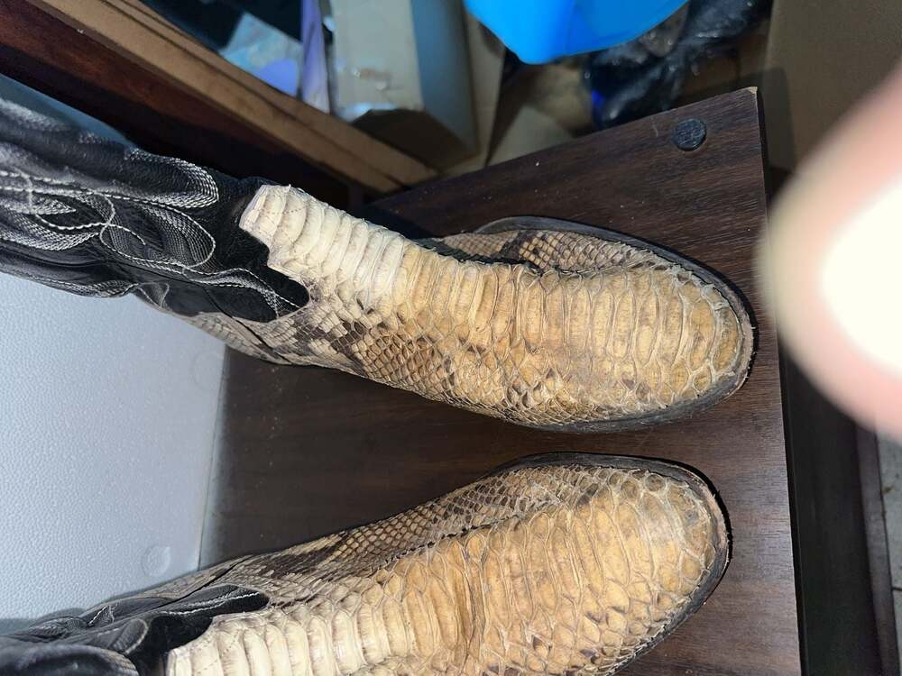 Dan Post DP3036 Men's Snakeskin Western Cowboy Boots Size 12 - Picture 10 of 16